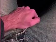 Guy risky JERKING OFF ON A TRAIN but gets caught...