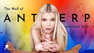 FuckPassVR - Petite blonde Luna Wolfs pleasures your hard dick with her tight pussy in multiple positions in VR