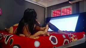 en video llamada con un suscriptor y mi amigo y yo nos pusimos muy caliente