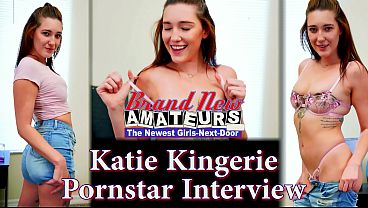 Hand job makes Katie Kingerie cream