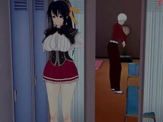 Akeno give me a great oral surprise - 4 - HS DXD NTR Madness 10 - Full episode on Sheer & PTRN: Fantasyking3