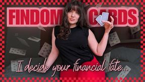 Findom Card Draw 21 My Luck Drains Your Wallet Turning You into My Cash Cow and Pay Piggy