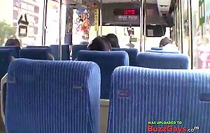 Twink Handjob in the Bus