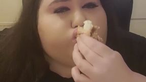 UK SSBBW Stuffs herself