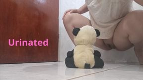 Urinating on the little one 4