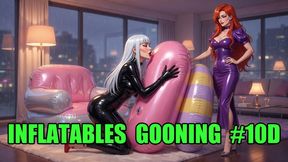 Inflatables Gooning #10D: Vinyl Void Surrender (Animated, Music, Text).