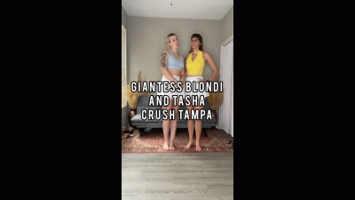 Giantess Tasha and Blondi Crush a City!