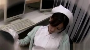 Anna Noma horny Asian nurse masturbates and gets licked