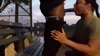 Gets My Throat Plowed Inside A Park Before Sunrise ( Full Vids On JFF)