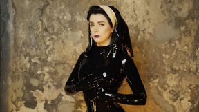 Latex nun seduces you (720p)