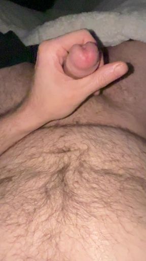 first time on cam pathetic cumshot on belly