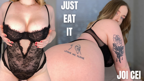 JUST EAT IT CEI JOI- Femdom Cum Eating Instructions by Sadistichoneyb/Miss Honey with Jerk Off Instructions, Body Worship, Masturbation Encouragement &amp; Cum Countdown