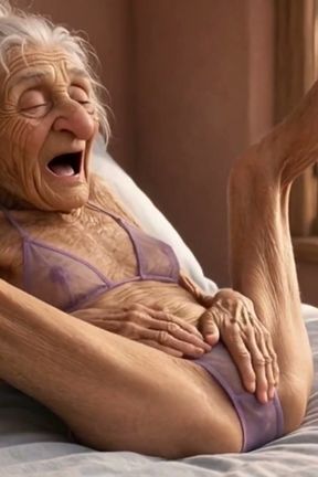 90 Year Old Mature Woman Has Multiple Orgasms in Bed with a Soaking Wet Pussy