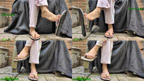 Small Asian feet in flip flops - vol 7 wmv