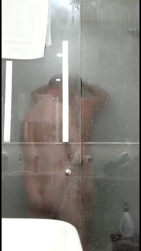 A Bear and a Big Floppy Cock in the Shower