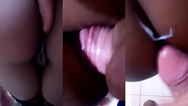 adoro ver minha pequena pelada pela janela e gosa muito