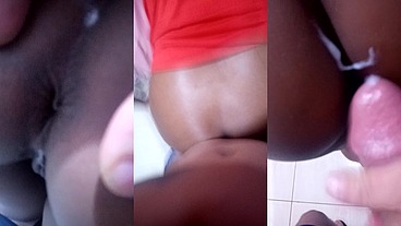 adoro ver minha pequena pelada pela janela e gosa muito