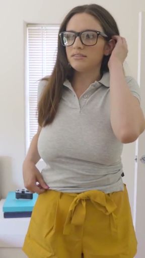 Huge Boobs Stepmom Victoria Lobov Teaches Thick Nerdy Stepdaughter How To Embrace Her Curves -MYLF   Clip 1