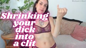 Shrinking your dick into clit smaller file version mp4