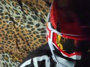 Ex-boyfriend in mxhelmet jerks me off, cum in his goggles