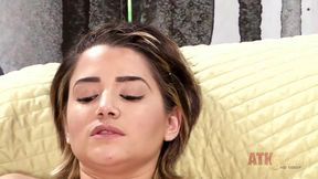 Alix Lovell Big Tits Solo Masturbation: Panties Tease, Thick Vibrator &amp; Clit Toy, Legs Shaking, Pussy Spread Ass Up
