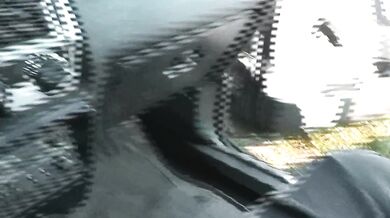 Blonde MILF gets fucked doggystyle in taxi then creampie