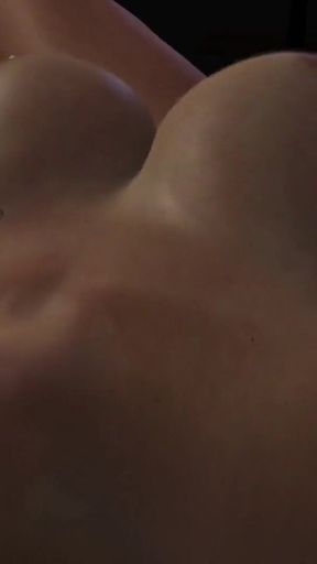 Stepmom on her bed with her dildo