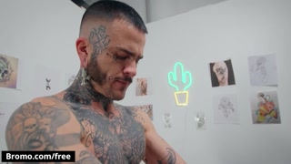 BROMO - Super-Hot Tatted Guy Fly Tatem Shoves His Big Cock Deep Inside Lev Ivankov's Tight Ass