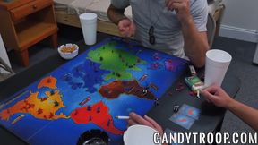 Adorable soldiers hardcore chain fucked after sucking BBC