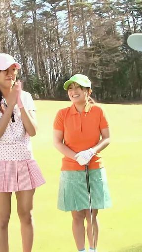 JAV Show Game with 3 Japaneses Girls Fucked in Golf Field