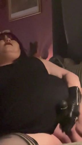 Powerful moment from &quot;BBW Slut Tina Snua Dildos Her Fat Cunt Till She Cums! - Fat British Sexy Goth Dirty Talks &amp; Fucks Her&quot;