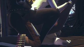 din djarin having fun with 2 haydee robots - starwars the mandalorian - haydee crossover parody