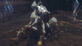 din djarin having fun with 2 haydee robots - starwars the mandalorian - haydee crossover parody