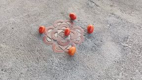 I crush and trample many times with my new high heels (3)