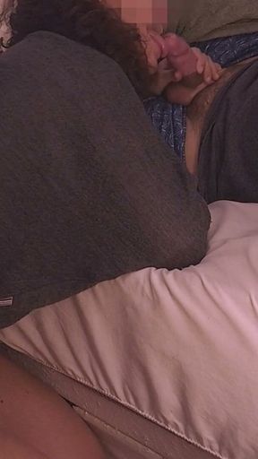 Before Bed Blowjob - Hotwife Won’t Rest Until He Cums in Her Mouth