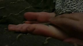 I Let Him Play With My Sweet Ginger Soles and Toes While Watching TV in Bed