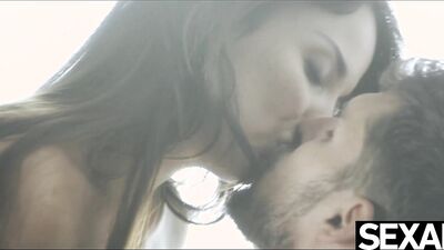 Busty French beauty sucks and fucks her lucky lover's cock