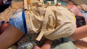 Diaper Boy Gets Enema Strait Jacket & Sniffs Friends Stinky Diaper