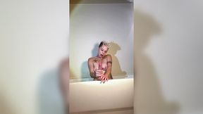 Dildo riding in the shower part 1