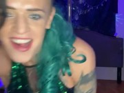 Sexy Transgender female stripper Jade Jameson Pole dancing