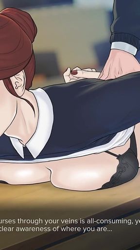 Quicky a Love Hotel Story. Student Banging His Professor on the Desk in the Classroom and Fills Her Pussy with Cum - Episode 8