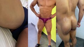 mi coach del gym se deja hacer sesion de fotos desnudo a cambio de dinero