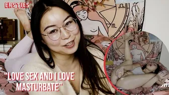 Yiming the free spirited brunette masturbates with her vibrator