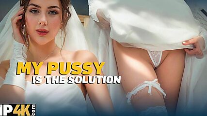 Hungry Bride in 4K Begs to Bounce on Fat Cock with Her Tiny Cunt