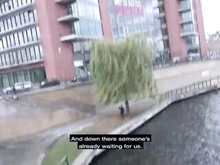 Out of underclothing : mother I'd like to fuck comes to outdoor screw in tights with cut outs