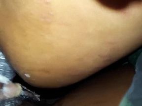 Getting felched after black guy with a huge dick came in side of me and bre