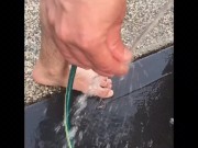 Dirty Dusty big male feet - Barefoot walking on Australian Mars like terrain - MANLYFOOT
