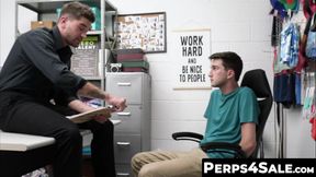 Perps4Sale.com - Tatted twink Crook Fucked by Big Cocked Guard with a toy