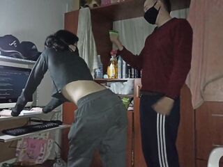 hawt sex with a very hawt alubna! that babe lets herself permeate during the time that doing her chores