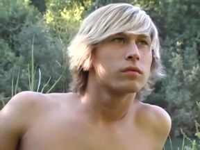 Blond teen 18+ Boy Enjoying The Beautiful Porn Video Countryside